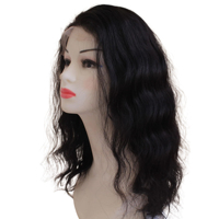 Perruque Lace Front HD 360 Vietnamienne avec Fermeture en Dentelle Transparente, 20 Pouces, Cheveux Humains Vierge Remy, Options Ondulées Naturelles et Lisses
