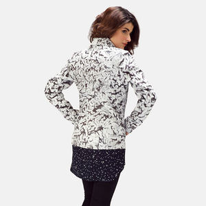 Women Sheep Skin Leather Jacket Bold Silhouette Lines Soft Lining Practical Zipper <b>Quilted</b> Eco-Friendly Woven Winter - Product Image 5