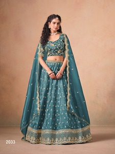 Vêtements Ethniques Organza Doux Avec Broderie Lehenga Choli Fabricant Et Fournisseur De Surat Au Taux Le Plus Bas - Product Image 6