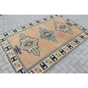 Alfombra de 4.9x7.7 pies, Alfombra Turca Vintage, Alfombra Ikat Marrón - Product Image 2