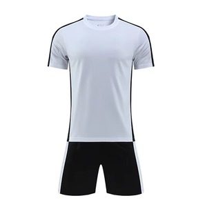 Maillot de football unisexe personnalisé en polyester/coton extensible imprimé numériquement, prêt à l'emploi, vierge - Product Image 1