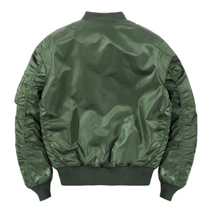 Chaquetas universitarias de poliéster con logotipo personalizado 100%, chaqueta bomber impermeable acolchada a prueba de viento con relleno de 150 gramos, logotipo frontal - Product Image 4