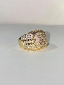 แหวนฮิปฮอปผู้ชายชุบทองเพชร925สเตอลิงเงินแท้ได้รับการรับรอง GRA VVS Moissanite - Product Image 2