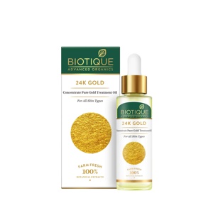 Biotique Aceite de Tratamiento Concentrado de Oro 24K Oro Puro - Product Image 1