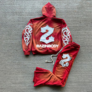 Precios al por mayor Última colección Nueva llegada Hombres Sudadera con capucha Transpirable y secado rápido Hombres ligeros Acidwash Sudaderas con capucha - Product Image 2