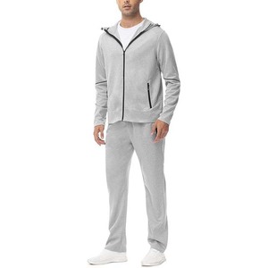 Regular Fit Casual Chándales Ropa deportiva Algodón Poliéster Cordón Sudaderas con capucha Joggers Entrenamiento Jogging Wear - Product Image 1