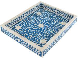 Plateau de service en incrustation d'os avec motifs arabes, taille et couleur personnalisables, plateau à un niveau, vaisselle multifonctionnelle - Product Image 6