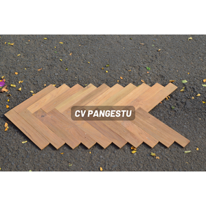 Suelo de Madera de Teca Reciclada de 15 mm de Espesor, Diseño Minimalista Ecológico para Interiores y Exteriores, Parquet de Madera de Teca Reciclada PANGESTU - Product Image 2