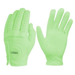 Guantes de golf de piel de oveja OEM hechos a medida de cuero genuino de alta calidad último diseño cómodo al por mayor - Product Image 3
