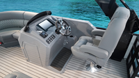 Pédales de bateau ponton en aluminium pour 15 personnes personnalisées Bimini Top Toilette Remorque pour lac/rivière Bateaux à rames Plate-forme de quai