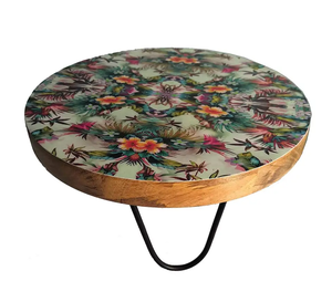 Soporte de pastel impreso de madera natural envejecida de alto acabado Estilo de granja para el hogar Hotel Restaurante para Navidad Día del padre - Product Image 2