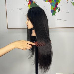 Extensión de cabello más vendida, cabello humano vietnamita, largo, recto, Frontal y peluca con cierre, sedoso, listo para enviar, personalizar cualquier longitud - Product Image 4