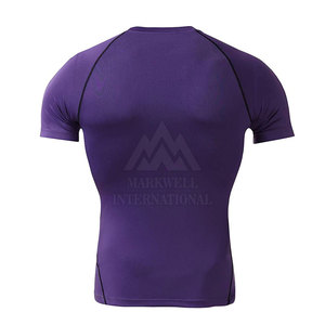 ออกแบบโลโก้ของคุณเอง เสื้อคอมเพรสชั่นผู้ชาย ชุดออกกำลังกาย เสื้อคอมเพรสชั่นผู้ชายดีไซน์ล่าสุด - Product Image 2