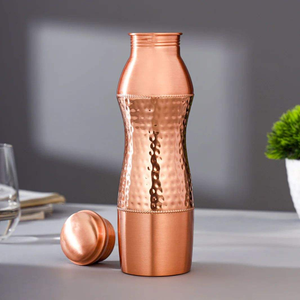 Hot Sale Shaped Hammered Copper Eco-Friendly Anti-Corrosion Water <b>Glass</b> Tumbler Classic Style Large Capacity Home Essential - Product Image 5