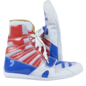 Botas de boxeo deportivas de gimnasio de alta calidad, diseño personalizado, logotipo de impresión, forro de malla de suela superior de cuero de calidad para uso durante todo el año - Product Image 1