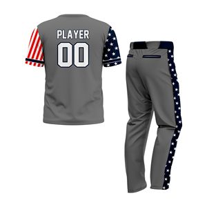 Maillots de softball unisexes personnalisés en gros – Uniformes d'équipe entièrement boutonnés par sublimation, respirants, séchage rapide, 100 % polyester, pour le sport - Product Image 2