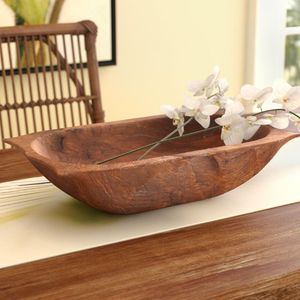 Servidores de tazón de masa de madera de diseño clásico Técnica personalizada para cumpleaños de inauguración ecológica y ocasiones especiales - Product Image 2