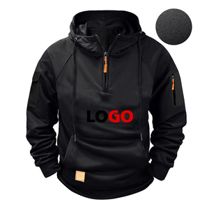 Sweat à capuche 100% coton 2026, coupe ajustée, poids lourd, logo personnalisé, manches longues, sweat à capuche entièrement personnalisable pour hommes - Product Image 3