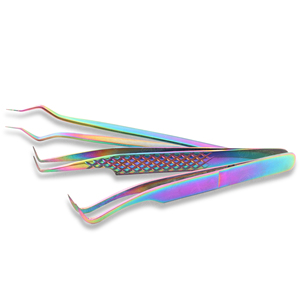 Pinzas de pestañas de titanio más populares de alta precisión para pestañas aislantes perfectas, la última Punta de fibra nueva, precio competitivo - Product Image 2