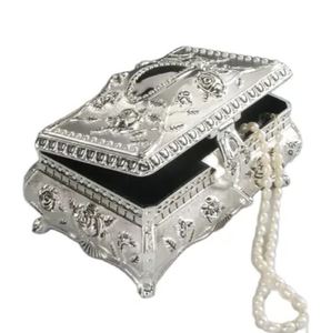New Arrival <b>Decorative</b> White Metal Jewelry <b>Box</b> for Keeping Luxury Jewelry in Modern Design - Product Image 1