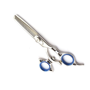 Tijeras de Entresacar Profesionales para Barbería con Acabado de Espejo, Mango Giratorio Ergonómico, Acero Inoxidable, Afiladas, 28 Dientes, Personalizables - Product Image 5