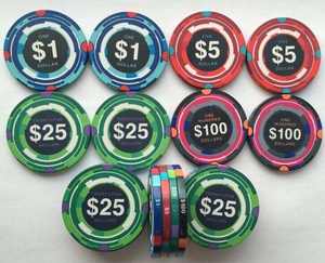 ชิปโป๊กเกอร์ทรงกลมคุณภาพระดับคาสิโน EPT 14 กรัม พร้อมโลโก้และถาดสีที่ปรับแต่งได้สำหรับเป็นของขวัญ - Product Image 1