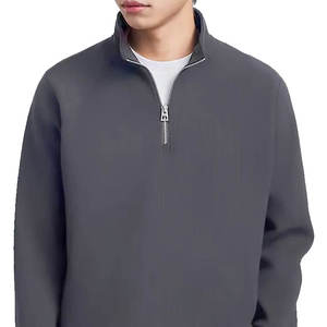 Sweat-shirt à fermeture éclair sur le devant pour homme, couleurs et logo personnalisés, 100% coton, respirant, séchage rapide, sweat-shirt décontracté pour le jogging - Product Image 6