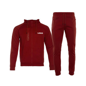 Vente en gros au prix d'usine de vêtements d'entraînement deux pièces avec logo personnalisé ensembles de jogging ensemble de survêtements à manches longues pour hommes - Product Image 1