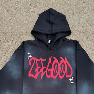 2025 Unisex Heavyweight 100% Sudadera con capucha de algodón Nuevo equipo de invierno bordado personalizado de moda para hombres Impresión digital - Product Image 4