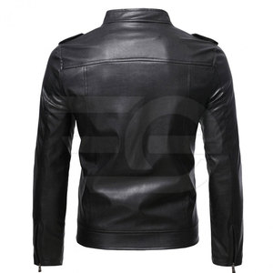 Chaqueta de Cuero para Hombre, Estilo Urbano Moderno, Ropa de Invierno, Prenda de Cuero Duradera, Moda Casual - Product Image 2