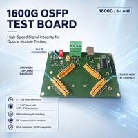 Carte de test optique professionnelle 1600G OSFP pour émetteur-récepteur OSFP, moteur optique, câble actif et test AOC