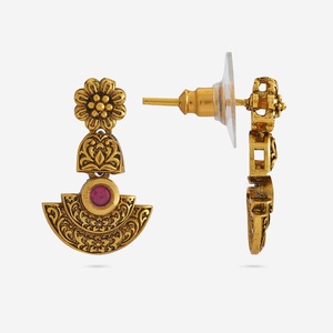 Pendientes Colgantes de Flor Vintage de Cobre, Acero Inoxidable y Latón para Boda, Fiesta, Religiosos, de Moda - Product Image 5