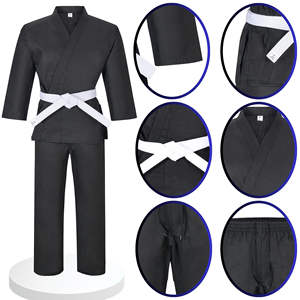 Uniforme personnalisé de logo et broderie BJJ kimono de jiu jitsu à impression numérique uniforme de karaté Vente en gros Service OEM - Product Image 4