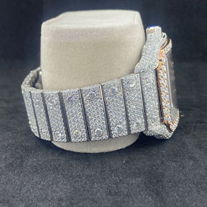 Reloj de diamantes Moissanite Iced Out totalmente personalizado de marca superior para hombres, reloj de joyería de diamantes de Hip Hop, regalo - Product Image 4