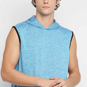 Sudaderas con Capucha Deportivas Personalizadas con Logotipo Estampado, MOQ Bajo, Venta al Por Mayor, Sudadera sin Mangas para Hombre, 100% Algodón, Corte Regular, para Gimnasio, Invierno - Product Image 6