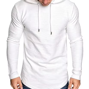 Sweats à capuche confortables pour hommes, broderie unie, avec logo personnalisé, couleurs en gros - Product Image 1