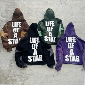 โลโก้ที่กําหนดเองคุณภาพสูงปักแพทช์วอร์ม streetwear หุ้นวางการจัดส่งระเบิดกางเกงเหงื่อและชุดเสื้อกันหนาวหมวกด้อย - Product Image 5