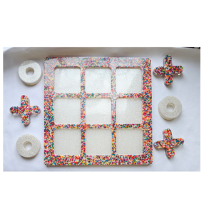 XO Chess Jeu de société de conception en résine époxy Pièce de haute qualité Échiquier professionnel Jeu classique de tic tac toe - Product Image 4