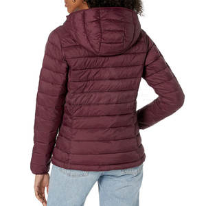 Elegante chaqueta acolchada con capucha con diseño a prueba de viento y resistente al agua Chaqueta acolchada clásica acolchada - Product Image 3