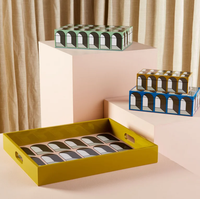 Boîte à bijoux rectangulaire en résine, style nordique moderne, multifonctionnelle, taille et couleur personnalisables, rangement pour salon et salle de bain