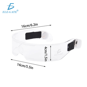 Occhiali LED con 7 Colori e 5 Modalità, Montatura in Plastica Trasparente - Product Image 2