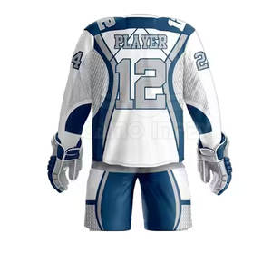Uniforme de hockey sobre hielo 100% poliéster ligero de alta calidad de diseño personalizado, ecológico y transpirable, conjuntos Premium para hombres y adultos - Product Image 5