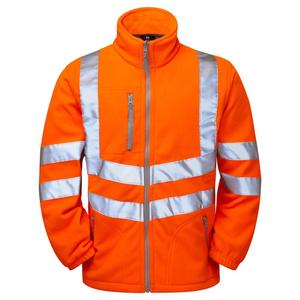 Chaqueta de Alta Visibilidad con Forro Polar Naranja, Sudadera de Seguridad Reflectante para Trabajo, Chaquetas con Forro Polar para Trabajo de Invierno al por Mayor OEM - Product Image 1