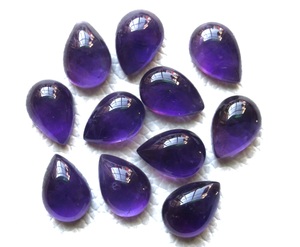 IGI Certificado de alta calidad 3x4mm cabujón de pera amatista Africana Natural piedra preciosa trasera plana suelta gemas vivaaz ópticas calibradas - Product Image 2