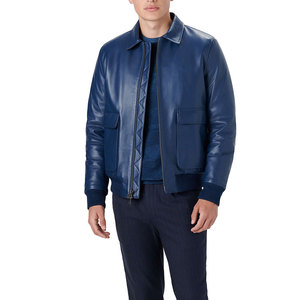 Veste de motard en cuir pour hommes de la meilleure qualité veste de moto respirante et en cuir de vachette originale avec broderie personnalisée et coupe-vent pour hommes - Product Image 6