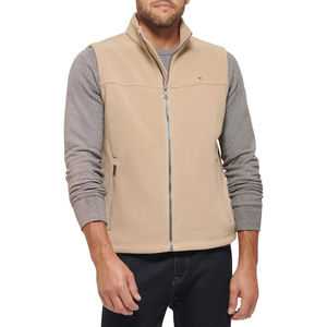 Chaleco polar ultracálido para hombre, ropa de abrigo de Otoño de estilo deportivo clásico, lana de calidad, transpirable, con cremallera, color burdeos, talla grande - Product Image 4