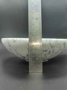 Bol sculpté en howlite blanche en gros, pierre de cristal apaisante, quartz naturel de guérison, pierre précieuse décorative, porte-bijoux pour cadeaux - Product Image 6