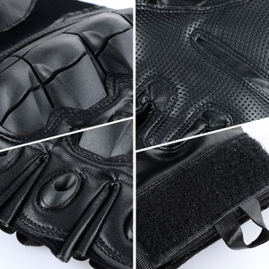 Guantes de moto de cuero para hombre con logotipo personalizado, cómodos y de secado rápido con material transpirable para ropa informal - Product Image 6