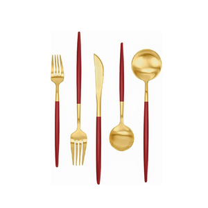 Ensemble de couverts en acier inoxydable Ensemble de couverts à conception polonaise miroir Couteau Cuillère avec poignée en pvd Offre Spéciale - Product Image 3