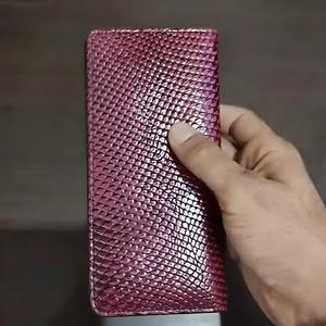 Cartera Larga de Cuero Texturizado Premium para Hombre y Mujer, Elegante, de Dos Tonos, Marrón y Negro, Delgada, Plegable, para Viaje, de Mano - Product Image 6